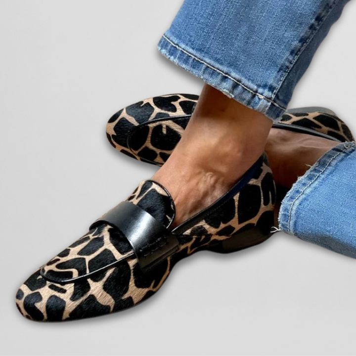 Maria | Loafers med leopardmönster