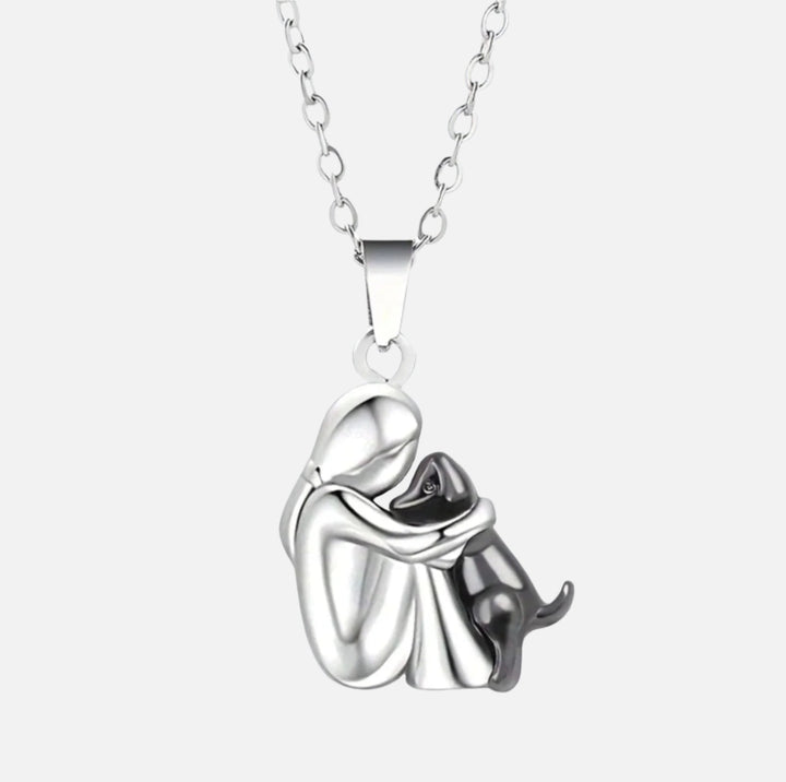 Elina - Halsband med hundformad hänge