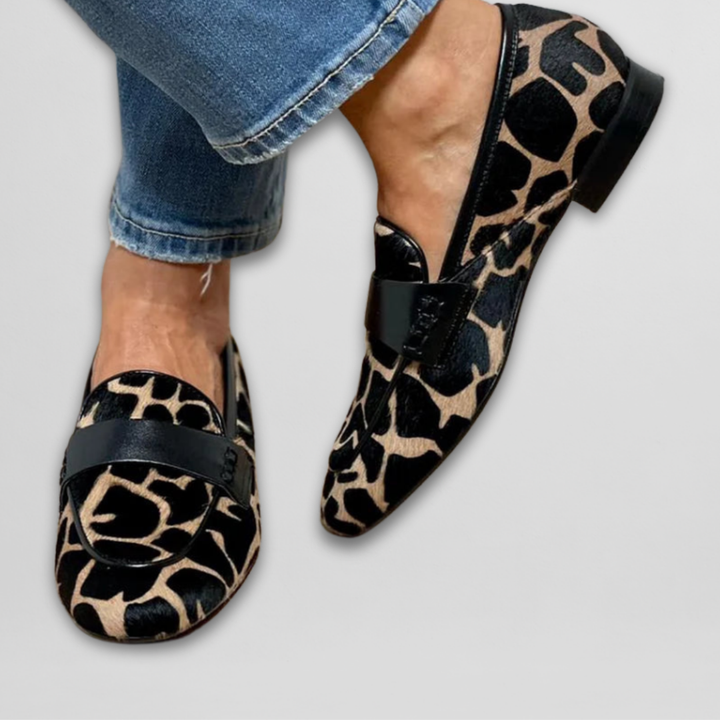 Maria | Loafers med leopardmönster