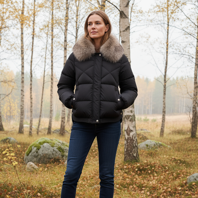 Emila | Vinterjacka med huva