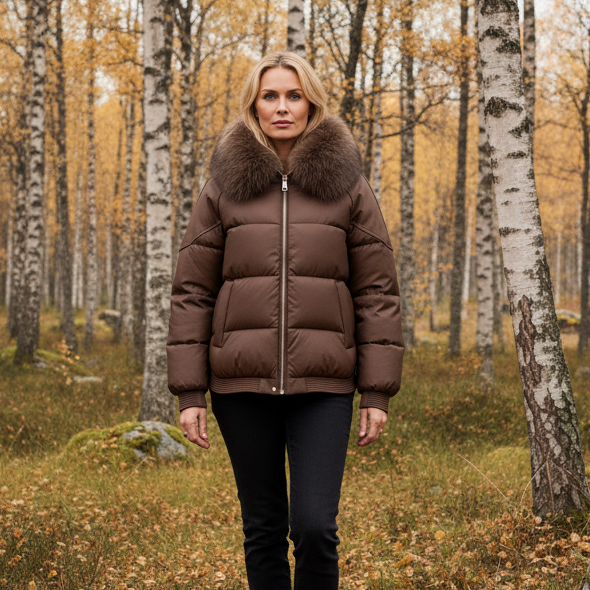 Emila | Vinterjacka med huva