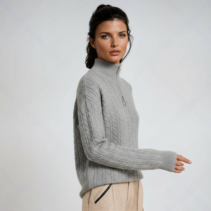 Helene | Elegant jacka med fyra dragkedjor