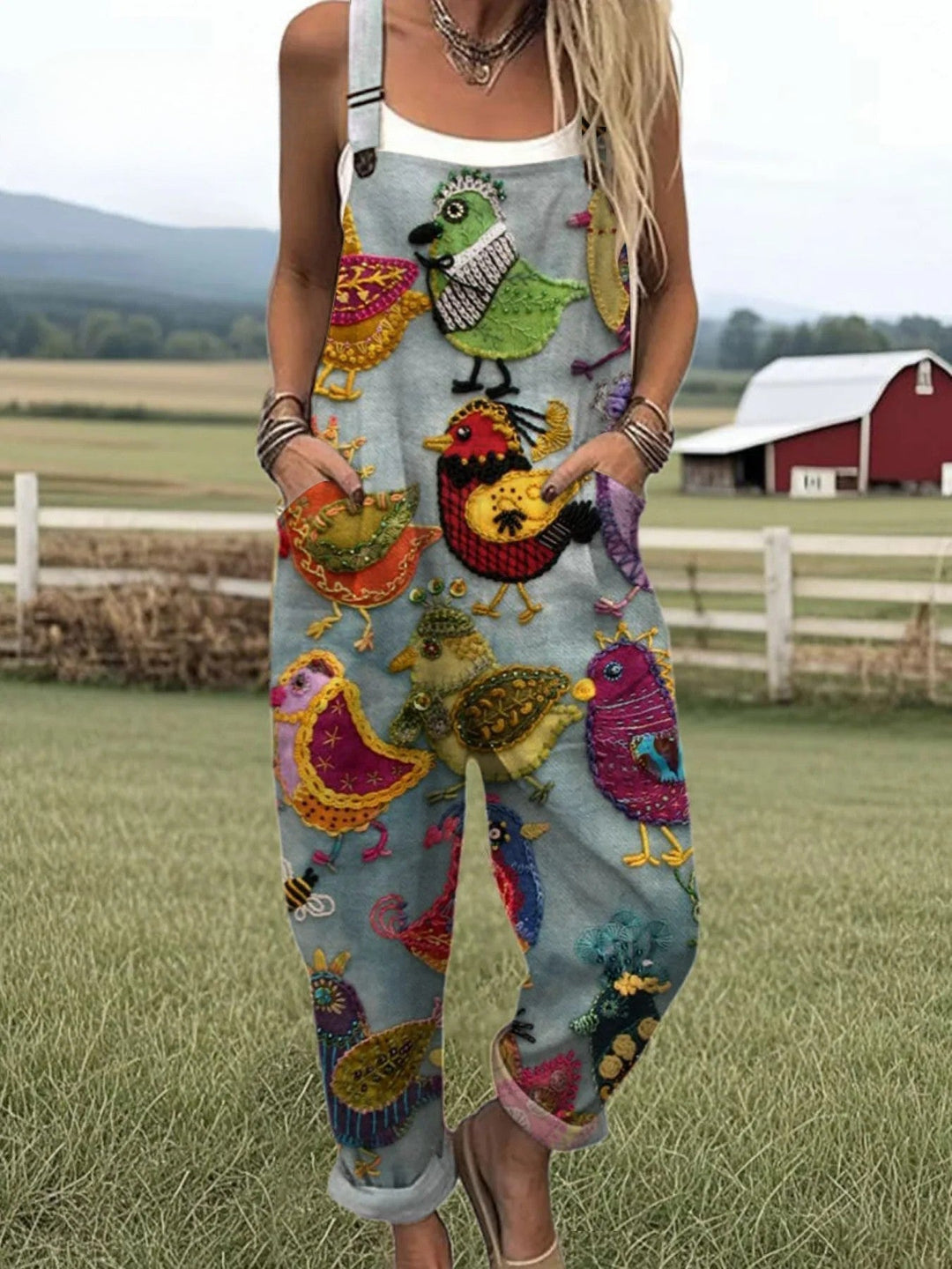 Vintage blommig jumpsuit | stil utan ansträngning och komfort hela dagen