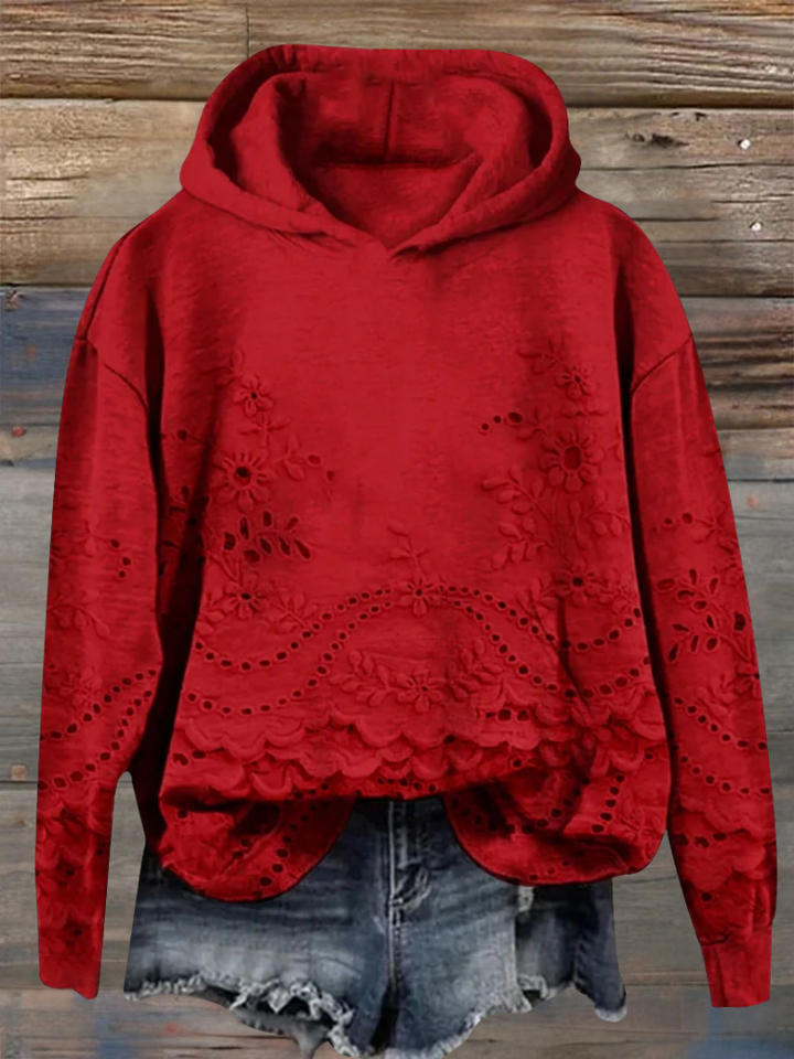 Sasha | Sweatshirt med blommigt tryck
