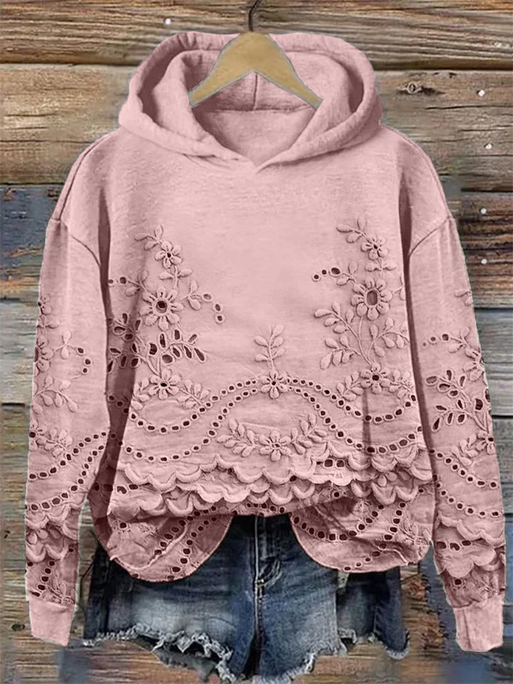 Sasha | Sweatshirt med blommigt tryck