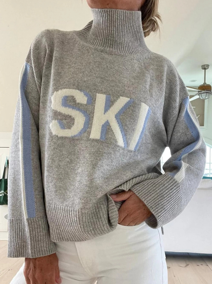 Stella | Stickad polotröja