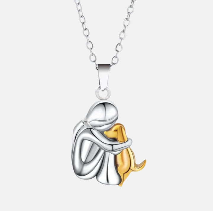 Elina - Halsband med hundformad hänge