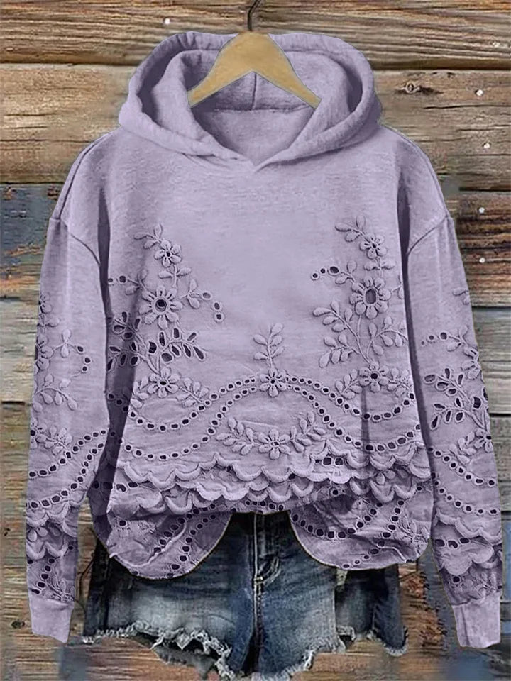 Sasha | Sweatshirt med blommigt tryck
