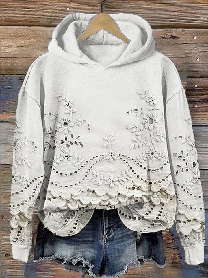 Sasha | Sweatshirt med blommigt tryck