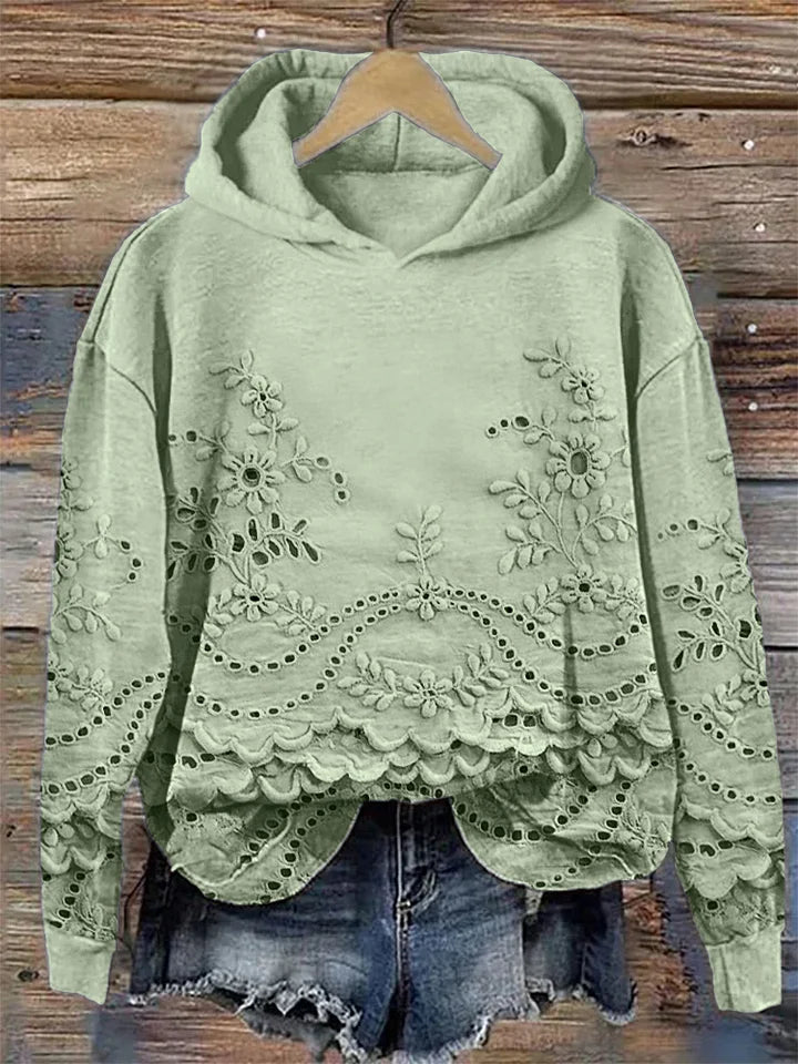 Sasha | Sweatshirt med blommigt tryck
