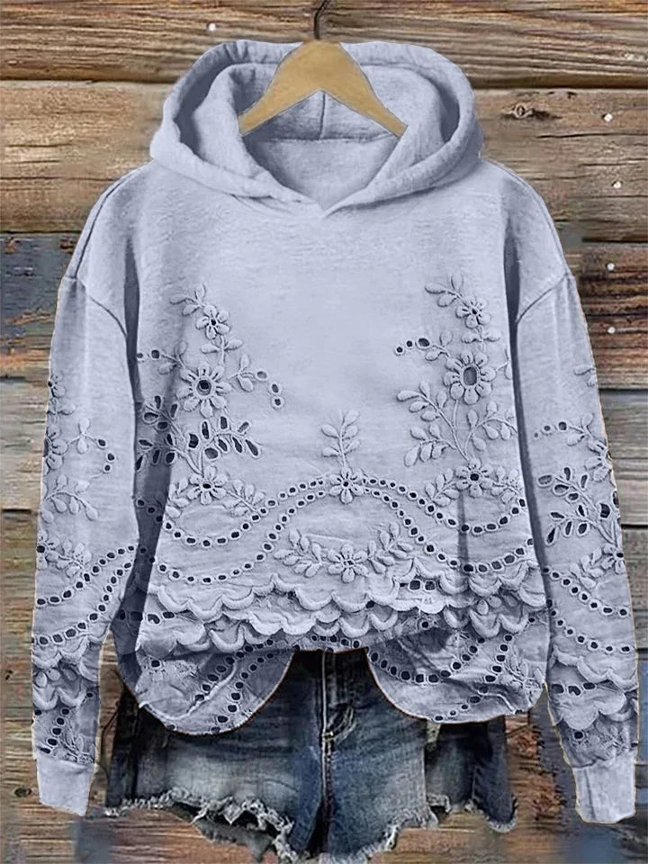 Sasha | Sweatshirt med blommigt tryck