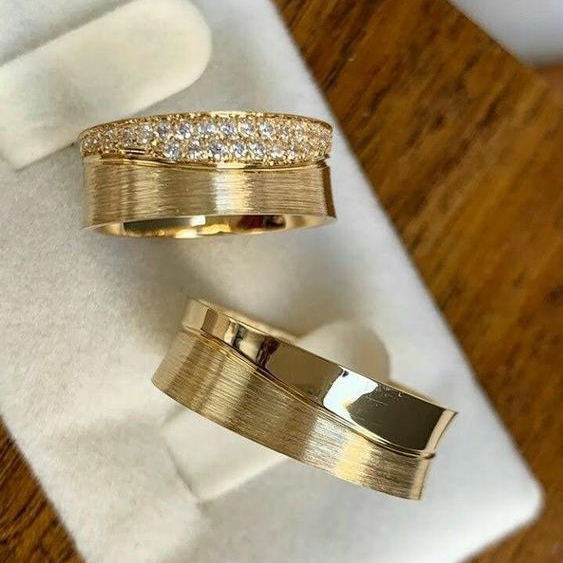 Karin Vintageinspirerade ringar med glittrande detaljer