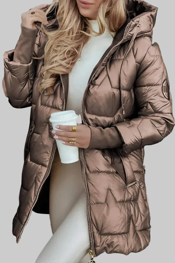 Amy | Elegant vinterrock med huva