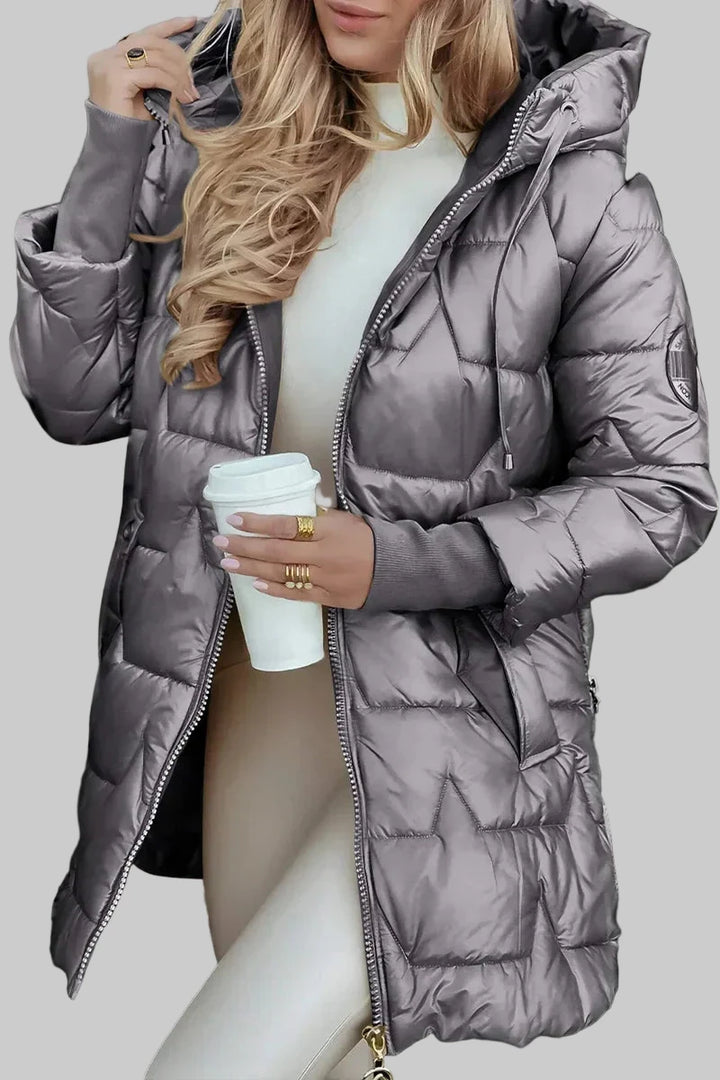 Amy | Elegant vinterrock med huva
