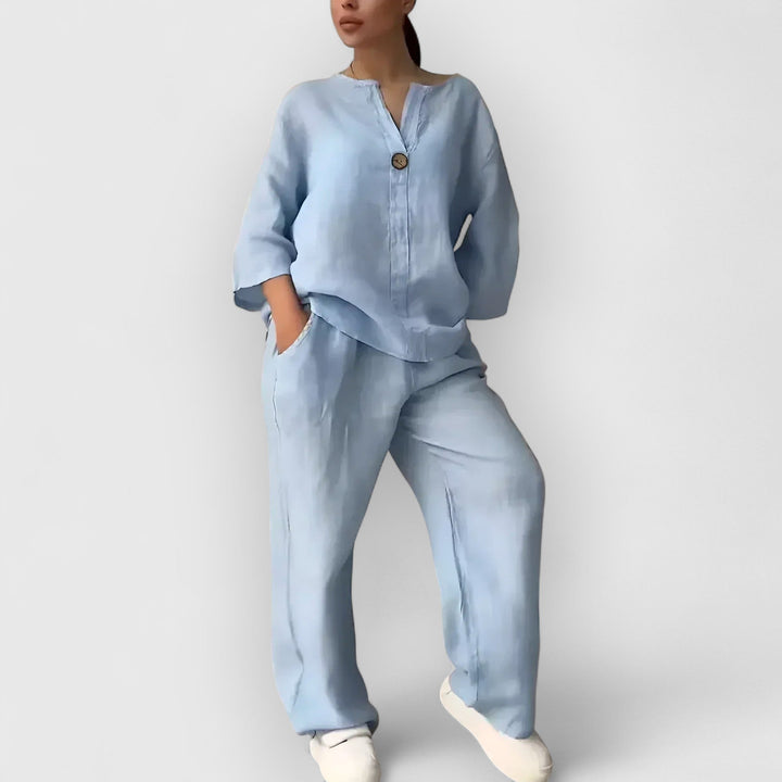 Mira™ | Margherita – Tvådelat linneset i avslappnad, elegant stil