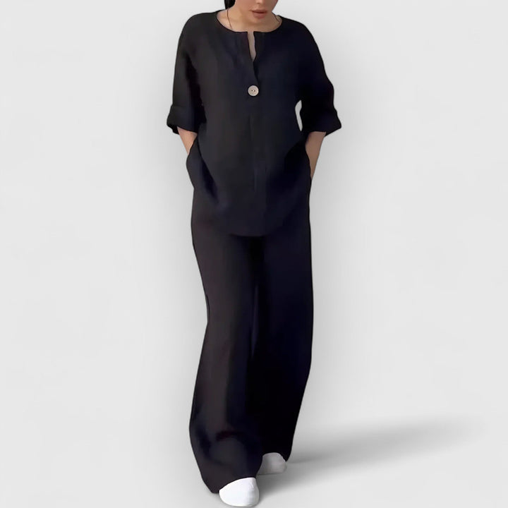 Mira™ | Margherita – Tvådelat linneset i avslappnad, elegant stil