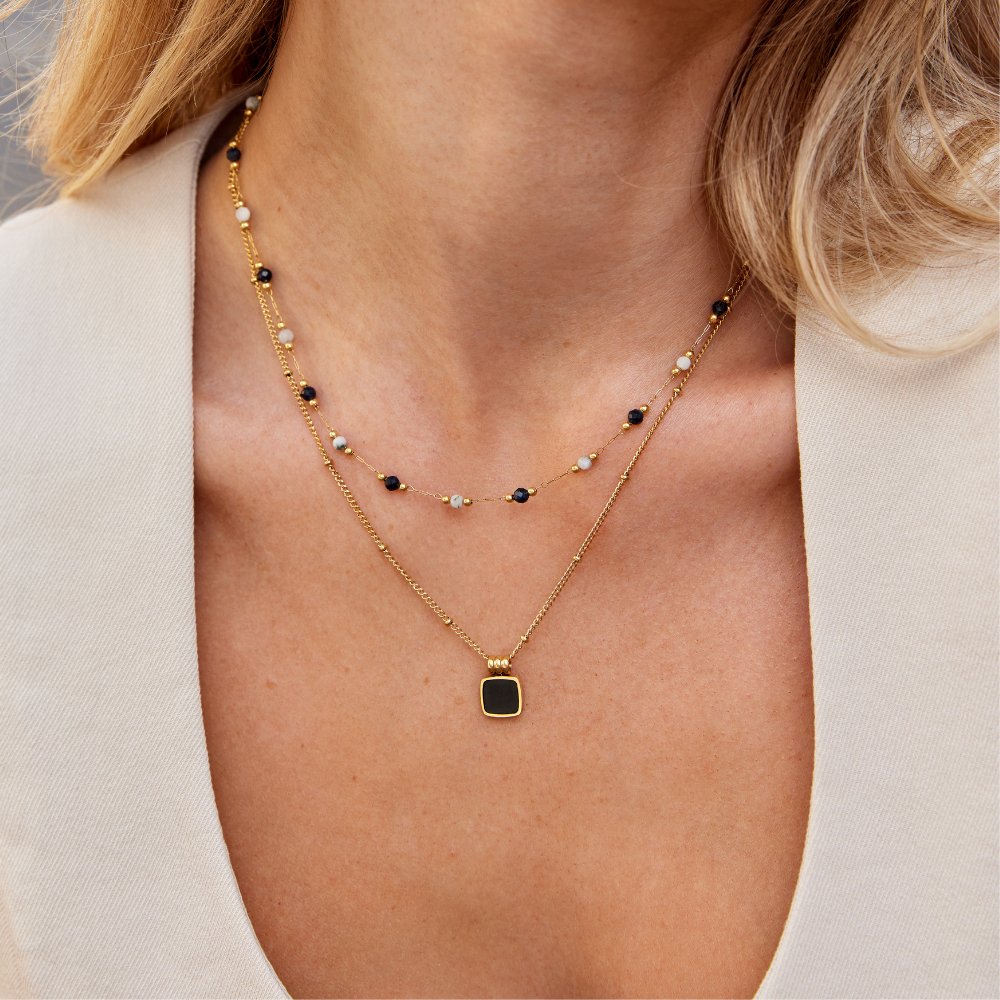 Luna Midnatt Sten Halsband